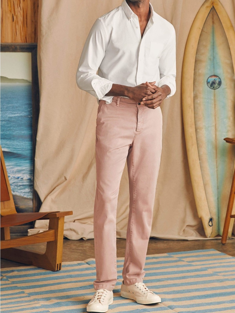Faherty Coastline Chino Tailored Pants | Quartz | 33